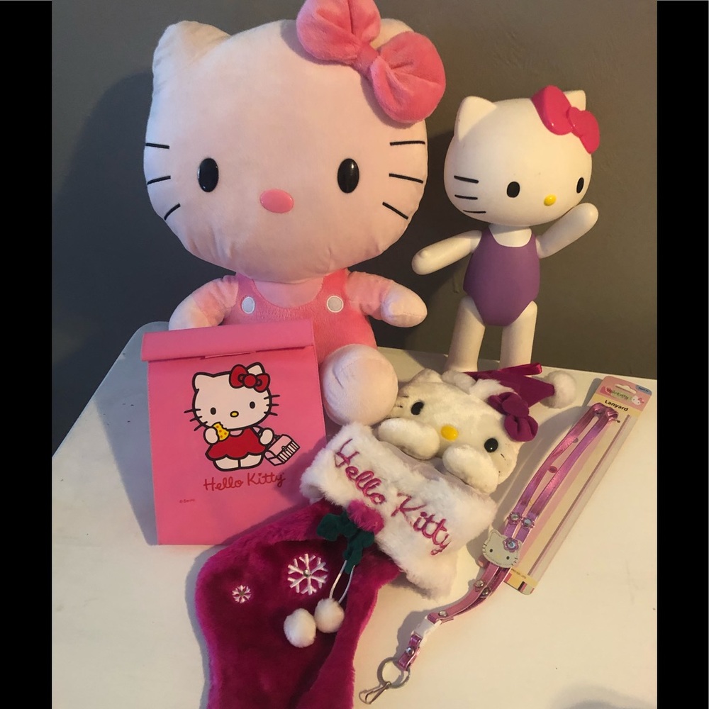 Hello kitty Plush lunchbag lanyard stocking